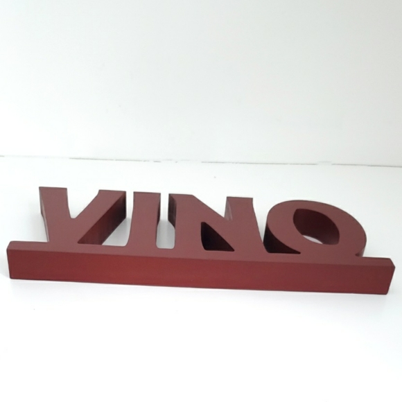 Vino Wine Wooden Sign Decor - Picture 4 of 5